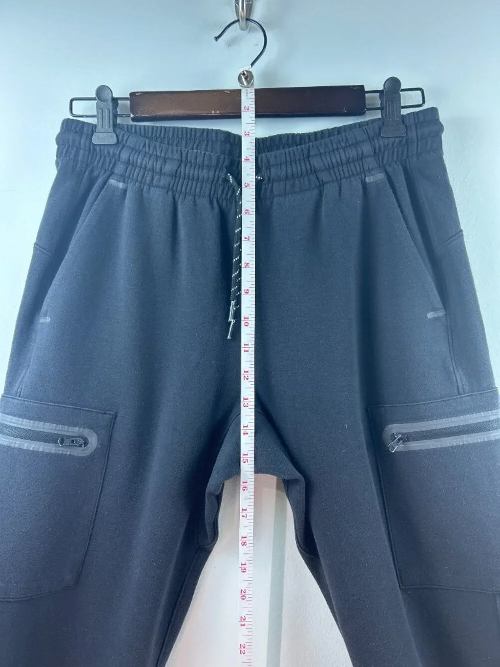 Old Navy Active Dynamic Fleece Joggers Black Zip Pocket Size S